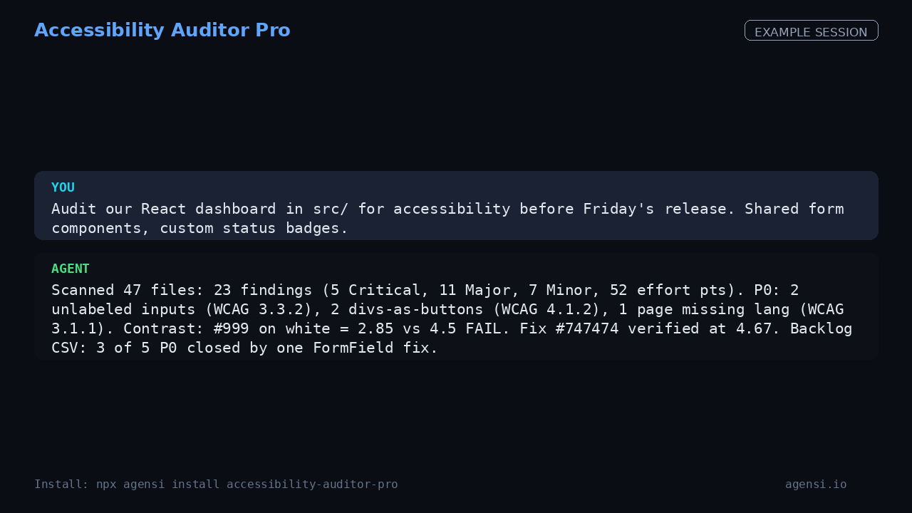 Accessibility Auditor Pro preview