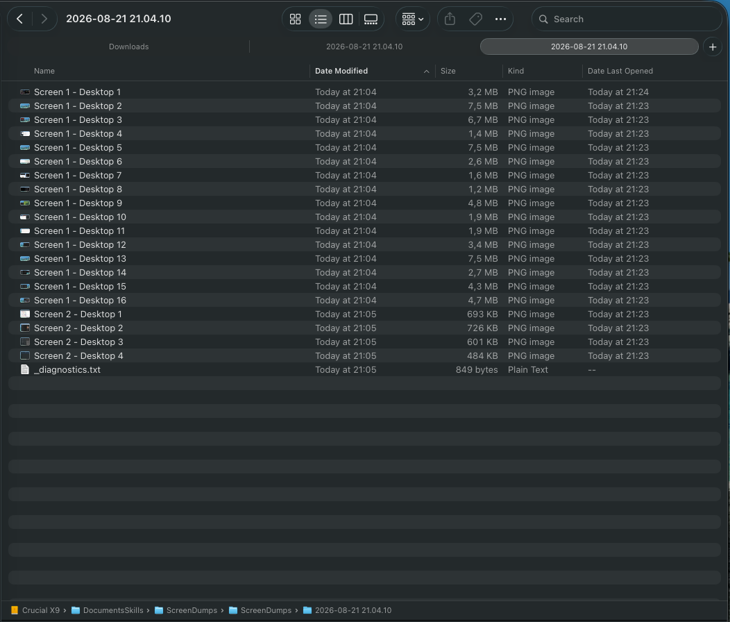 Mac ScreenDumps screenshot 2