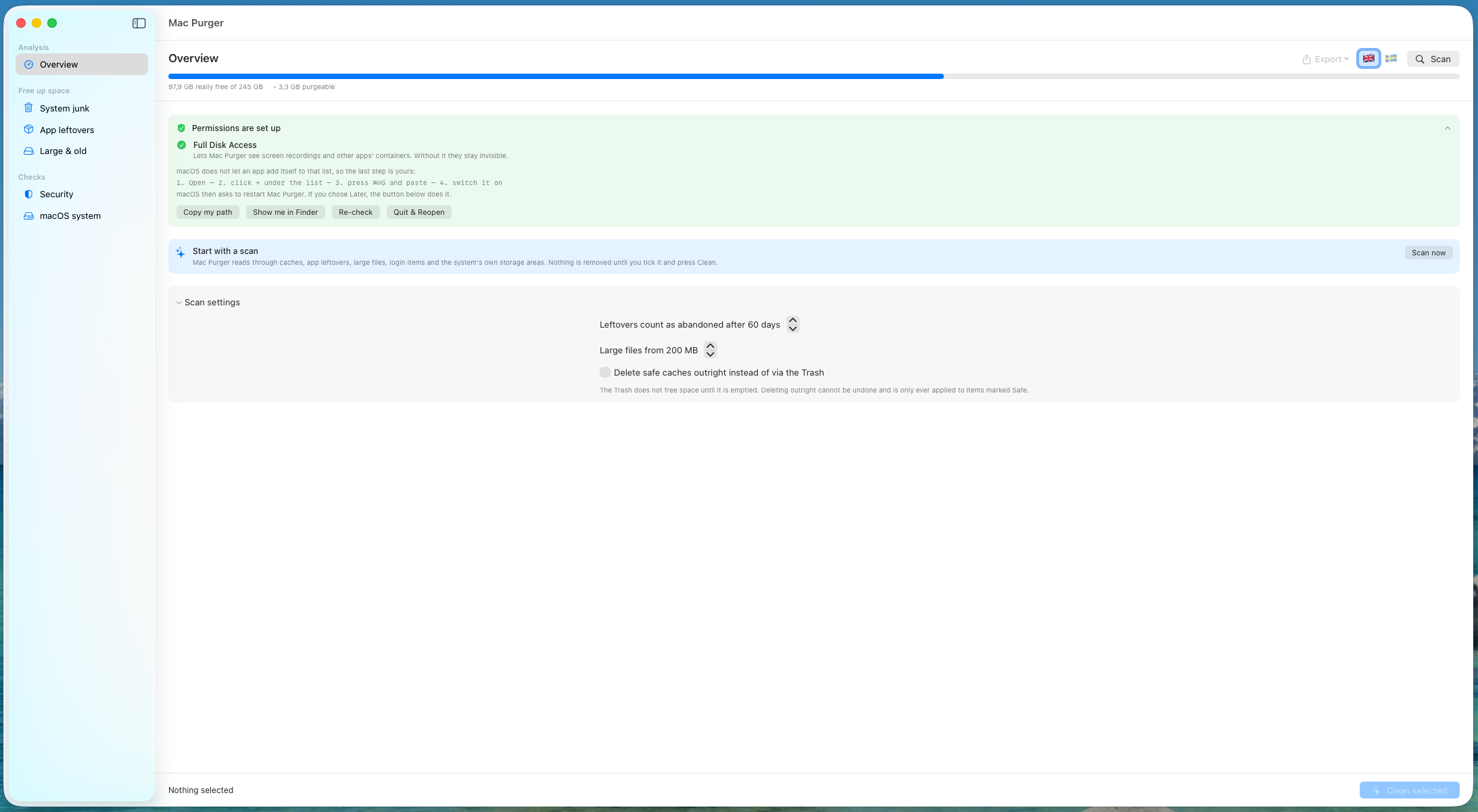 Mac Purger: macOS Cleanup screenshot 3