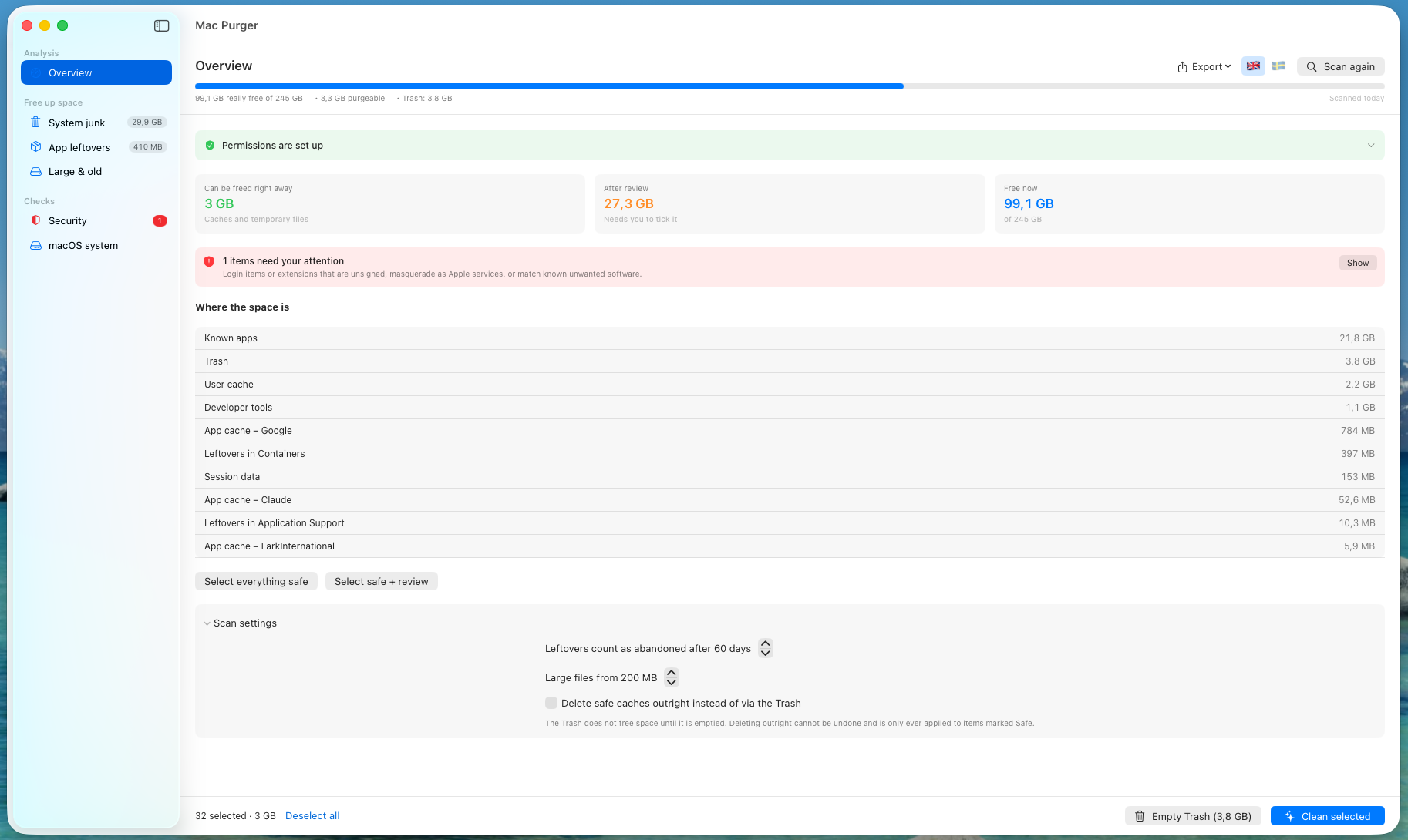 Mac Purger: macOS Cleanup screenshot 4
