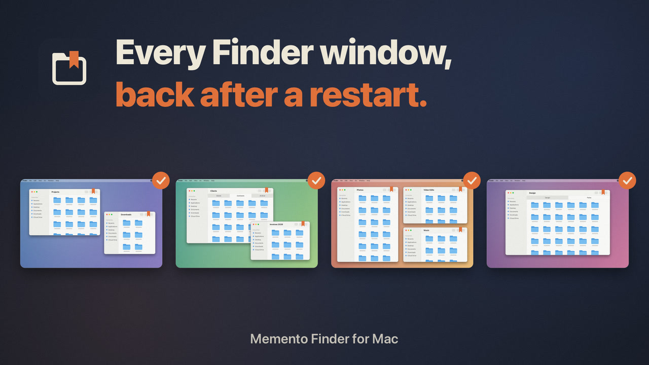 Memento Finder: Restore Finder Windows screenshot 3