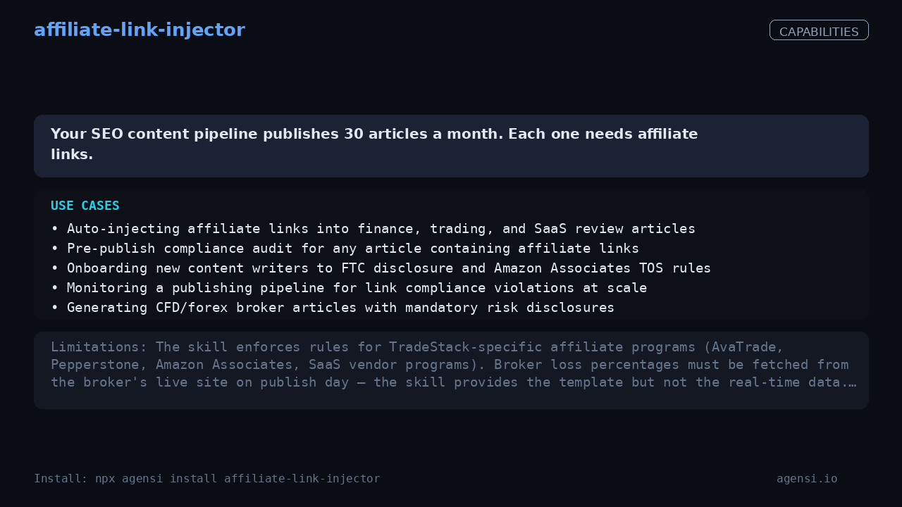 affiliate-link-injector screenshot 2