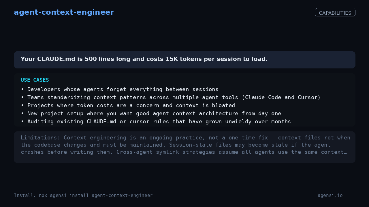 agent-context-engineer screenshot 2