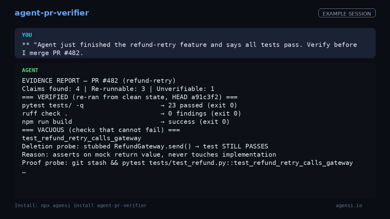 agent-pr-verifier screenshot 2