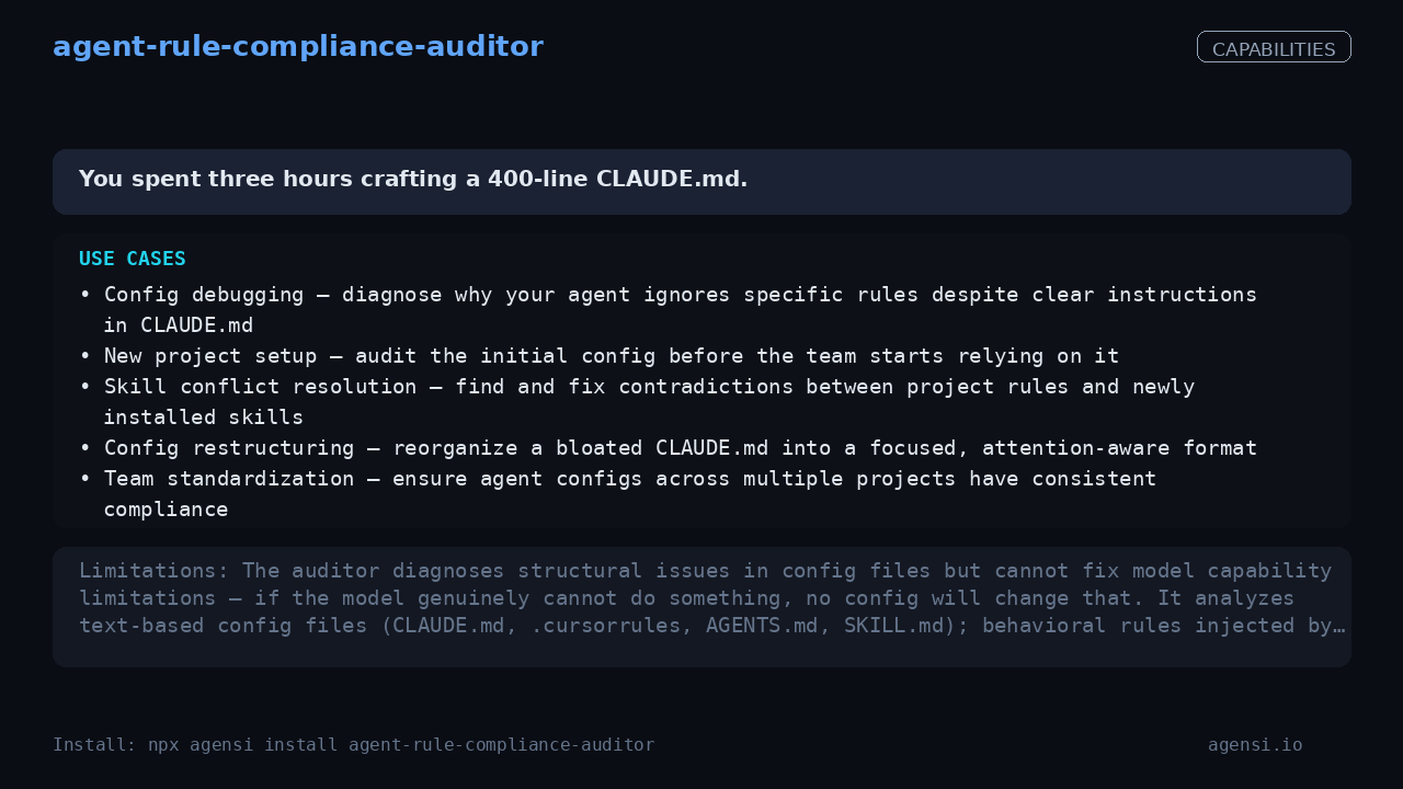 agent-rule-compliance-auditor screenshot 2