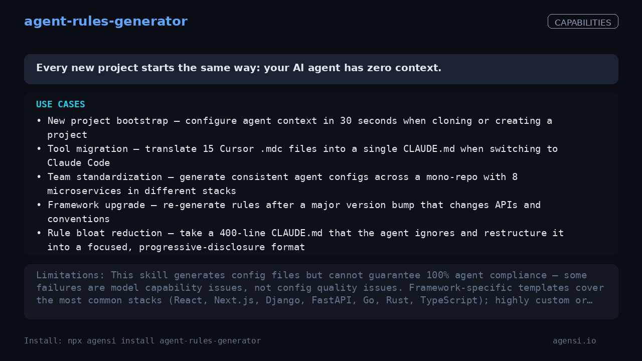 agent-rules-generator screenshot 2