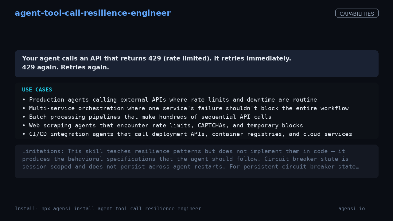 agent-tool-call-resilience-engineer screenshot 2