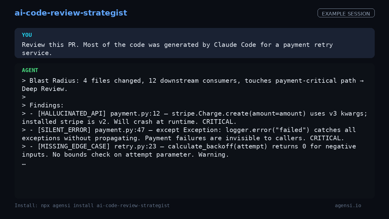 ai Code Review Strategist preview