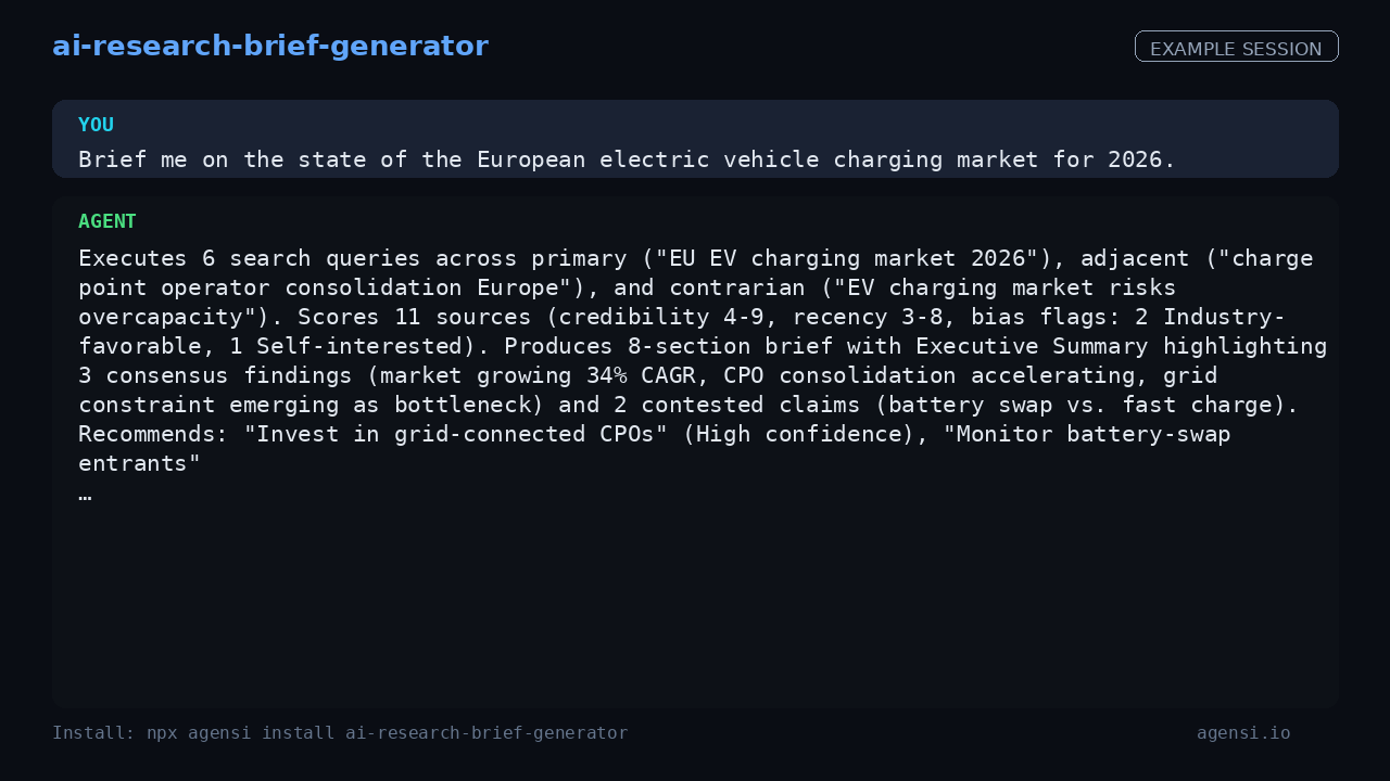 ai Research Brief Generator preview