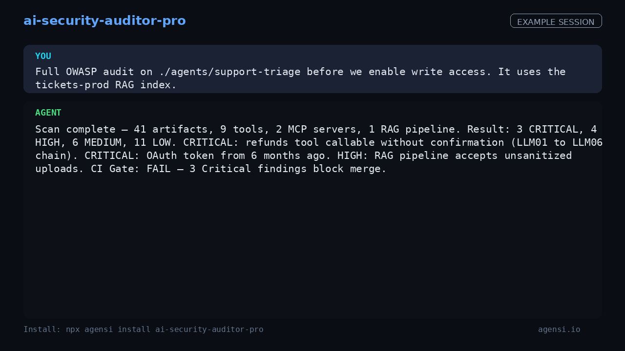 ai Security Auditor Pro preview