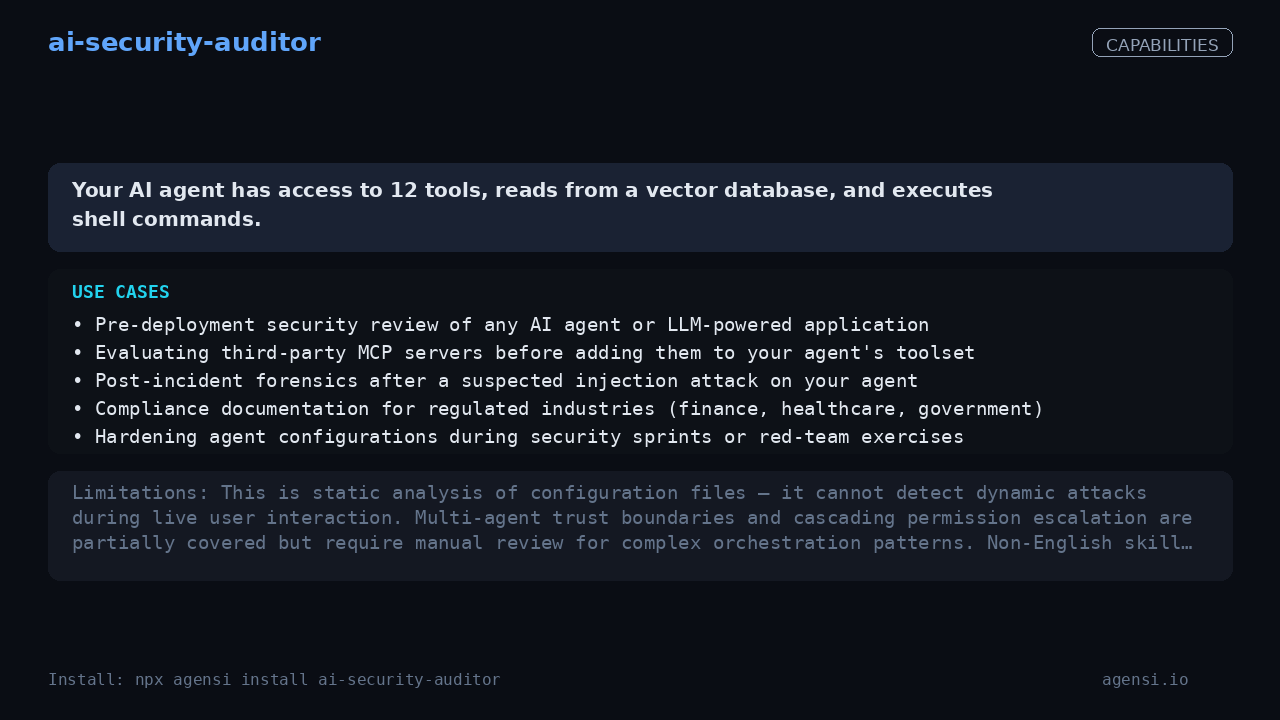 ai-security-auditor screenshot 2