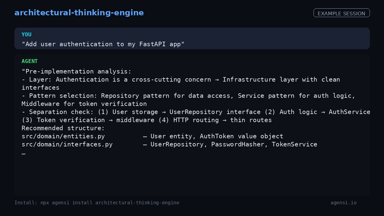 Architectural Thinking Engine preview