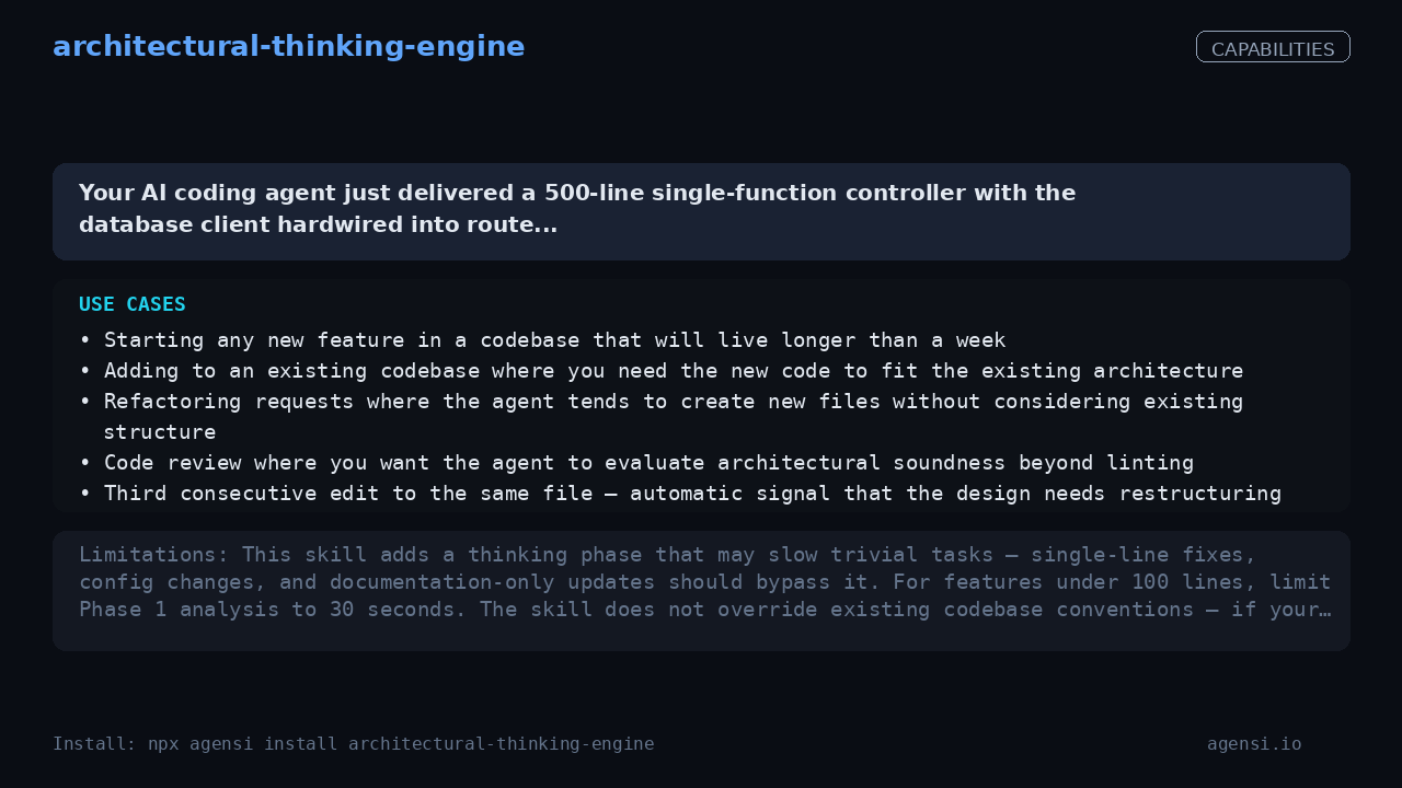 architectural-thinking-engine screenshot 2