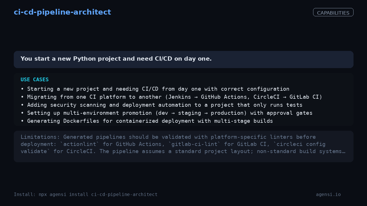 ci-cd-pipeline-architect screenshot 2