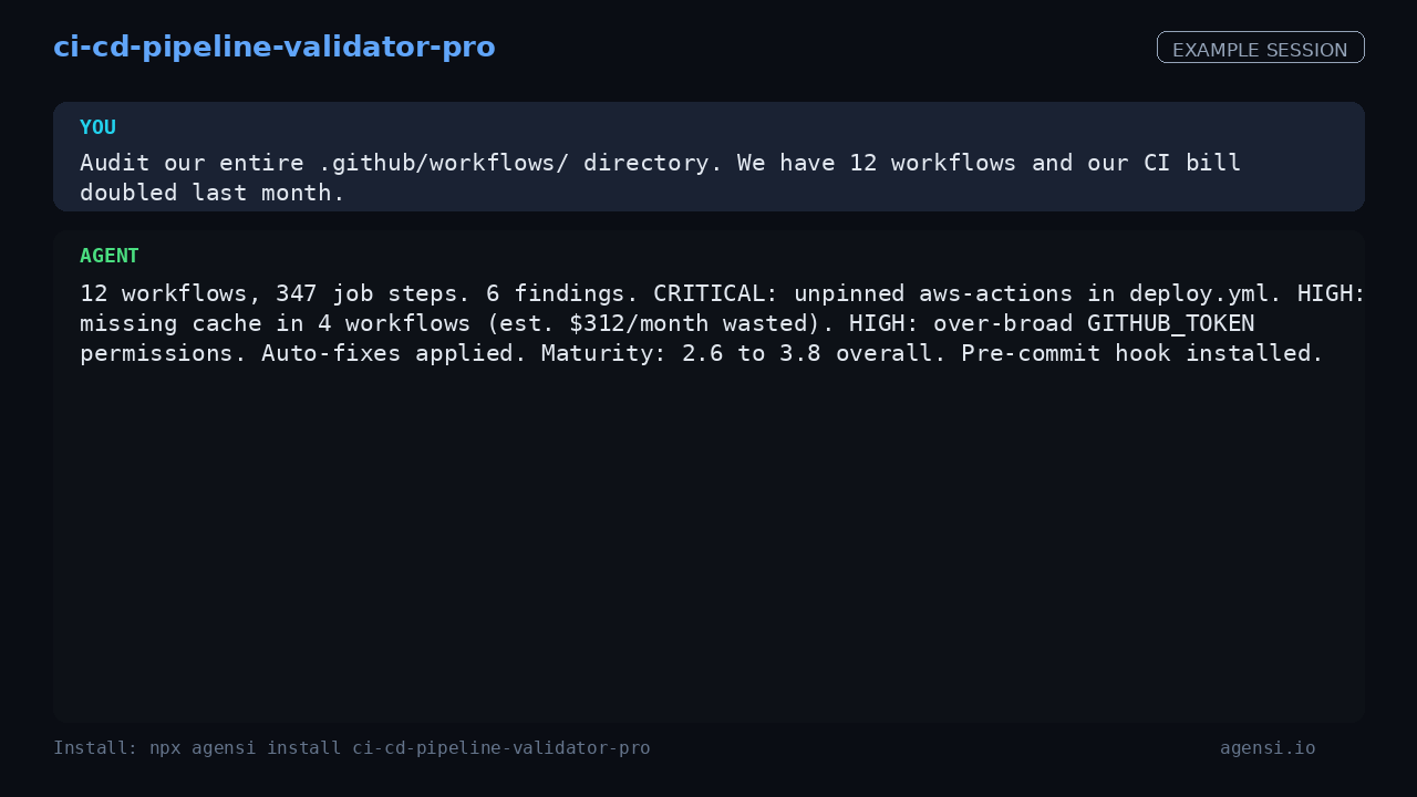 ci cd Pipeline Validator Pro preview