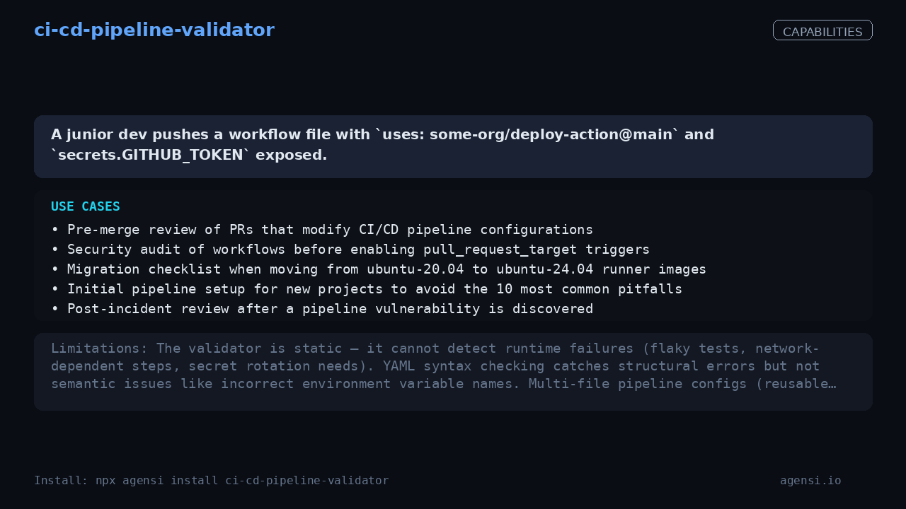 ci-cd-pipeline-validator screenshot 2
