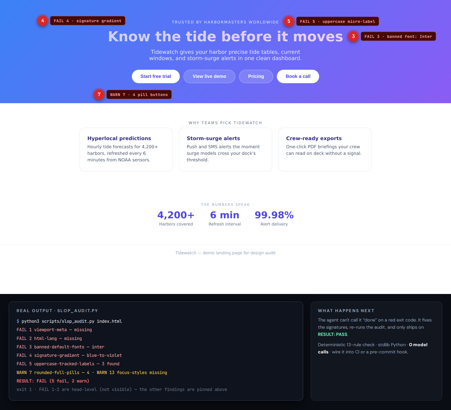 design-anti-slop-auditor screenshot 2