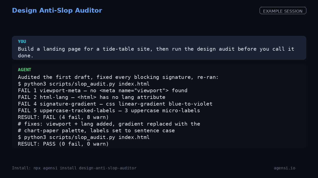 design-anti-slop-auditor screenshot 4