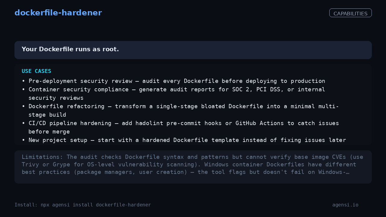 dockerfile-hardener screenshot 2