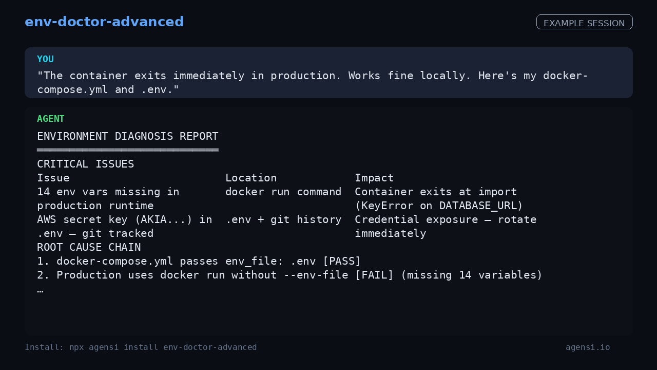 Env Doctor Advanced preview