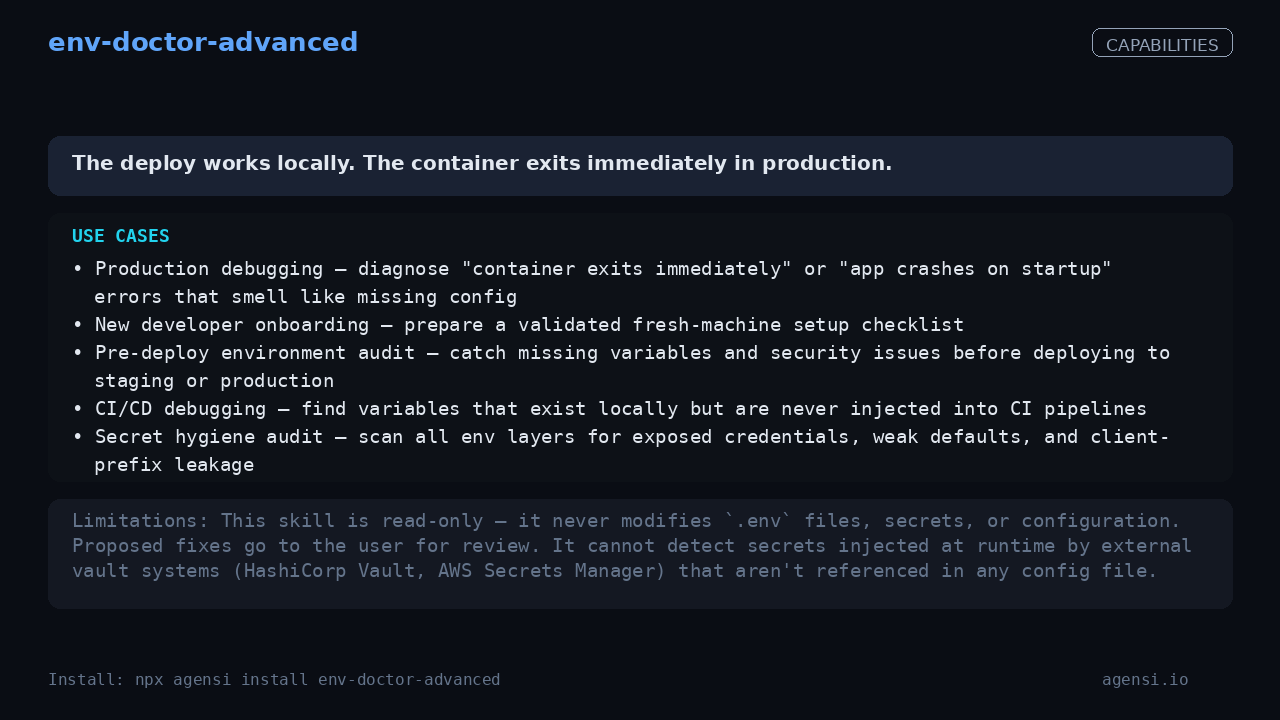 env-doctor-advanced screenshot 2
