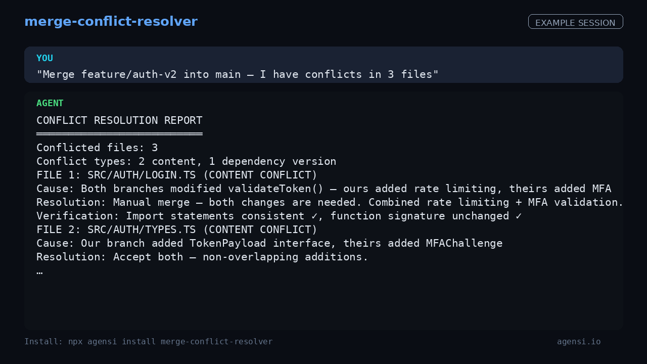Merge Conflict Resolver preview