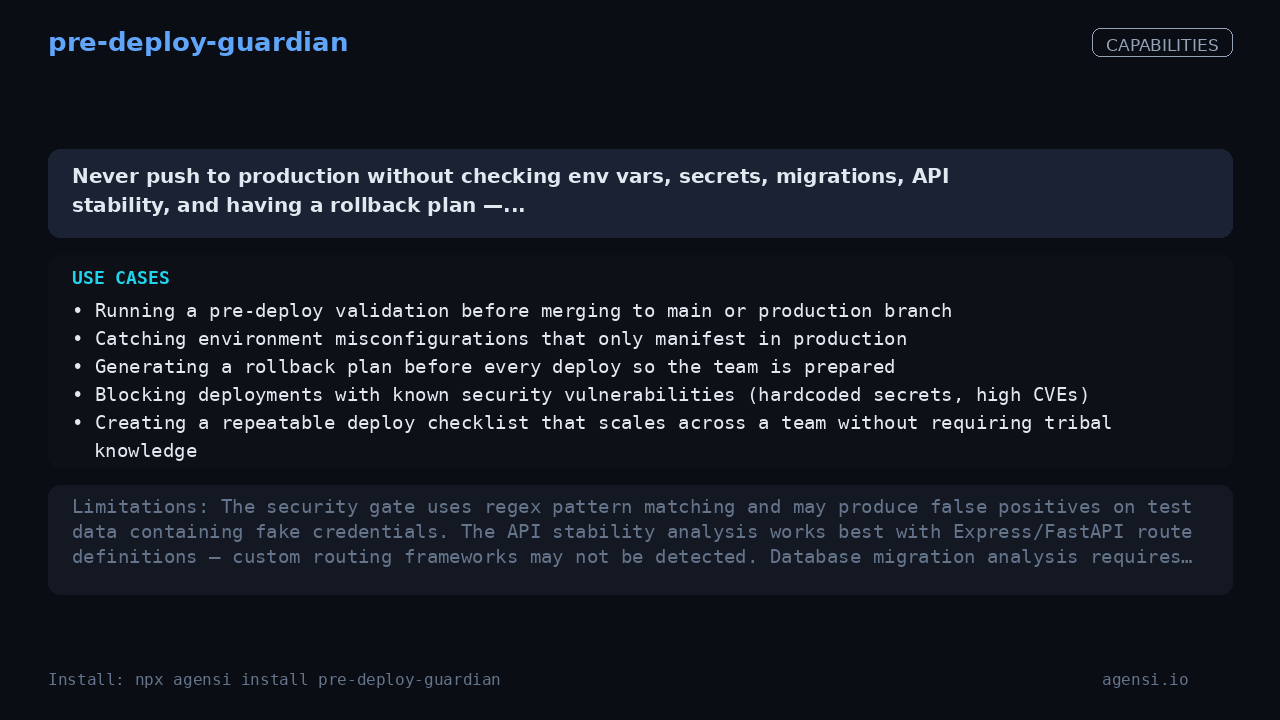 pre-deploy-guardian screenshot 2