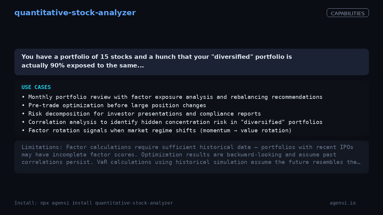 quantitative-stock-analyzer screenshot 2