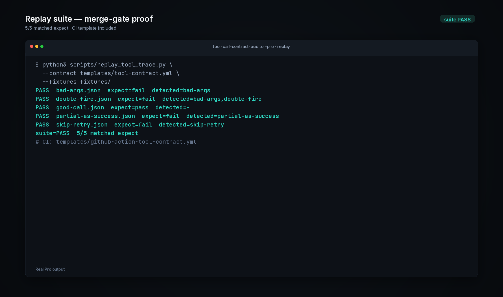 Tool-Call Contract Auditor screenshot 4