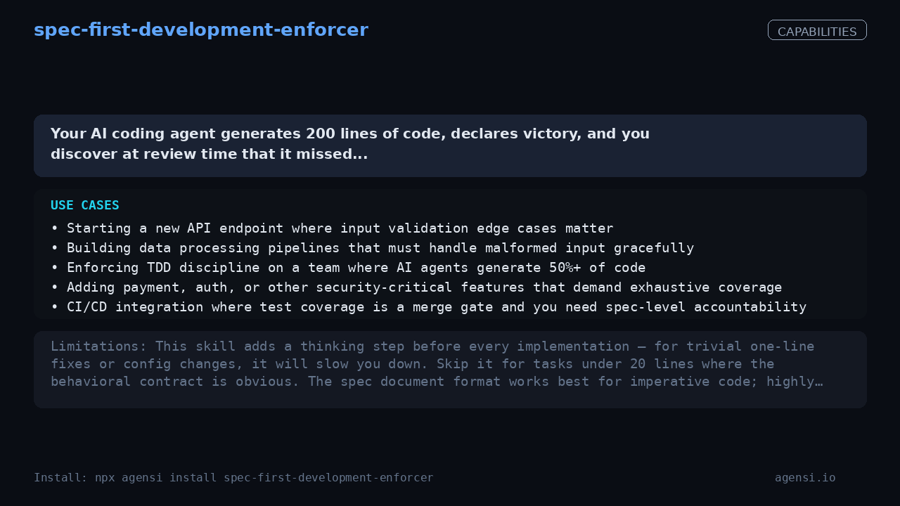 spec-first-development-enforcer screenshot 2