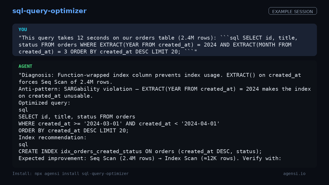 Sql Query Optimizer preview