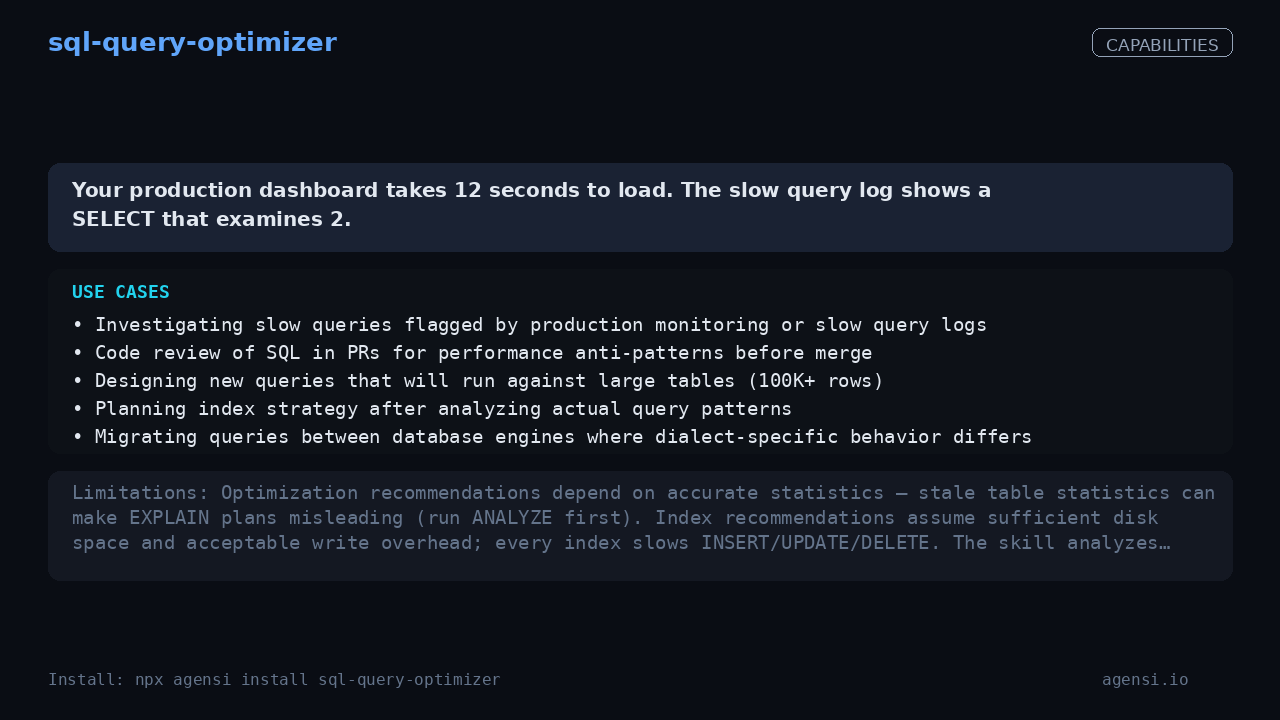sql-query-optimizer screenshot 2