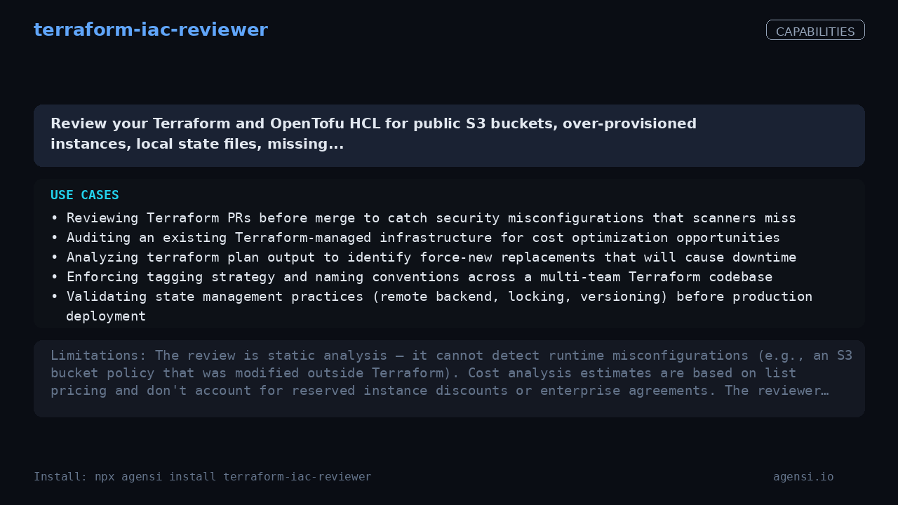 terraform-iac-reviewer screenshot 2