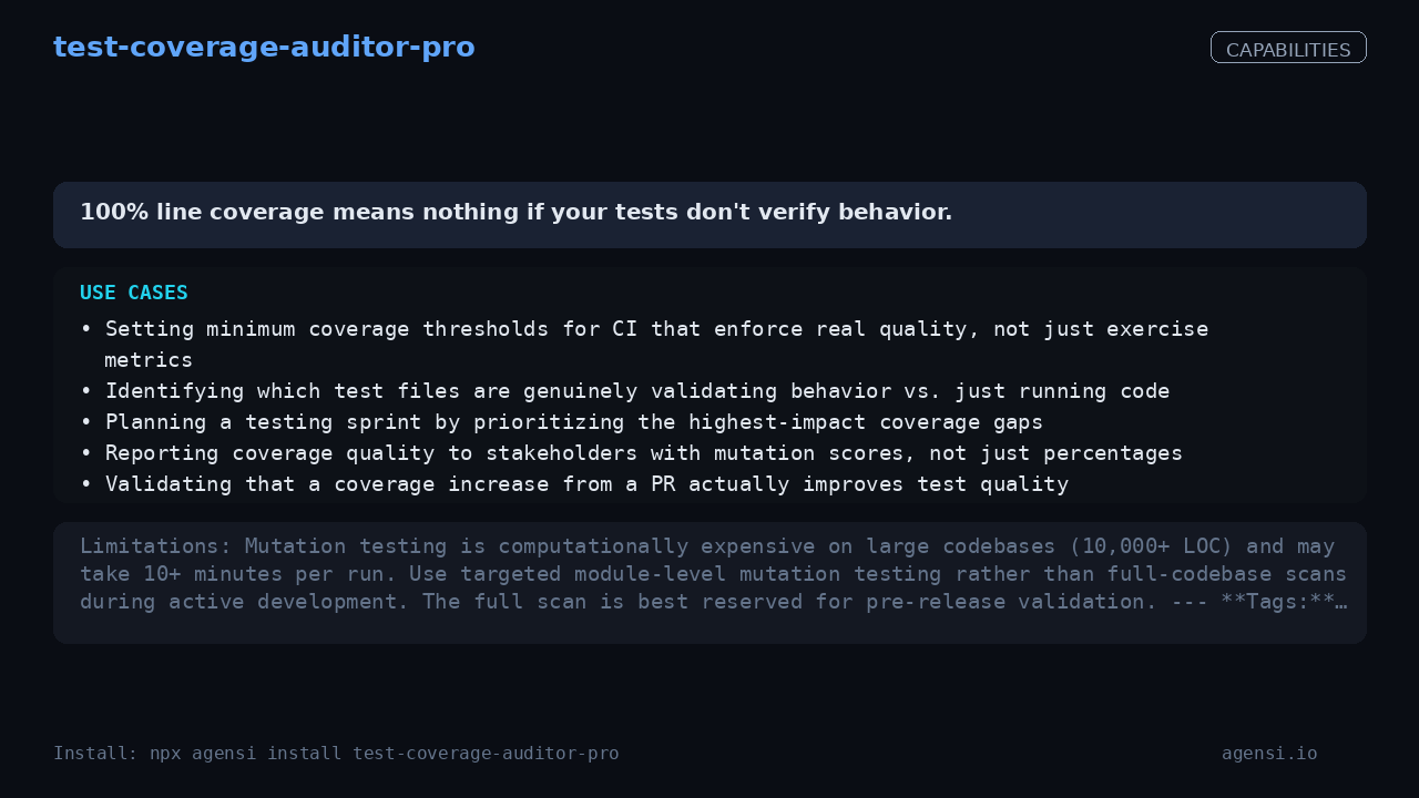 test-coverage-auditor-pro screenshot 2