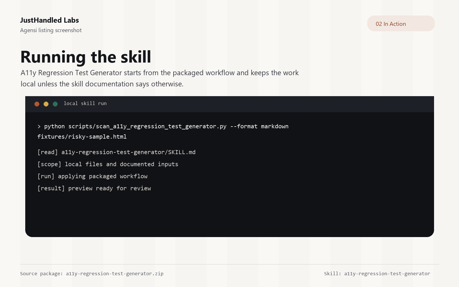♿ a11y Regression Test Generator screenshot 2