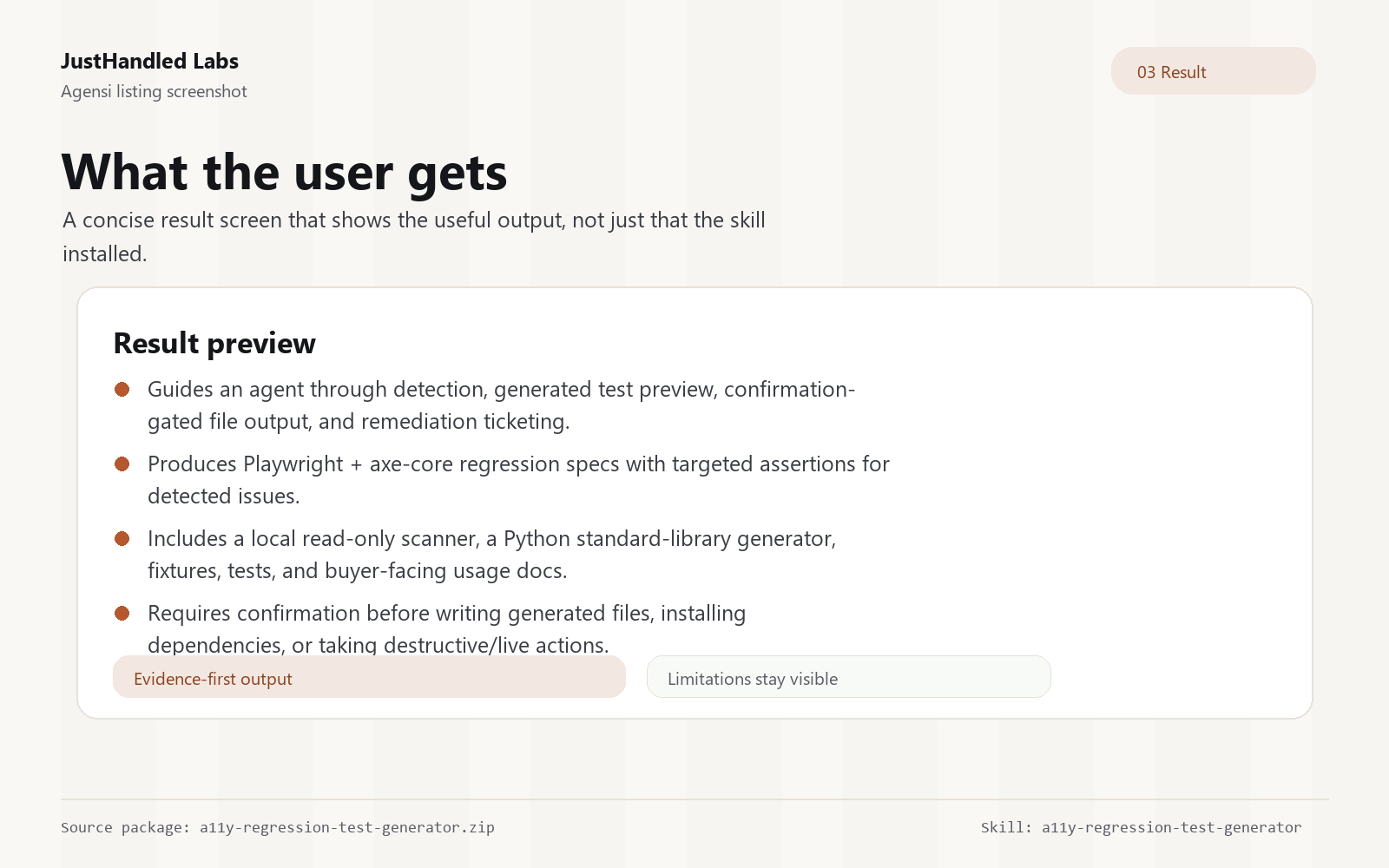♿ a11y Regression Test Generator screenshot 3