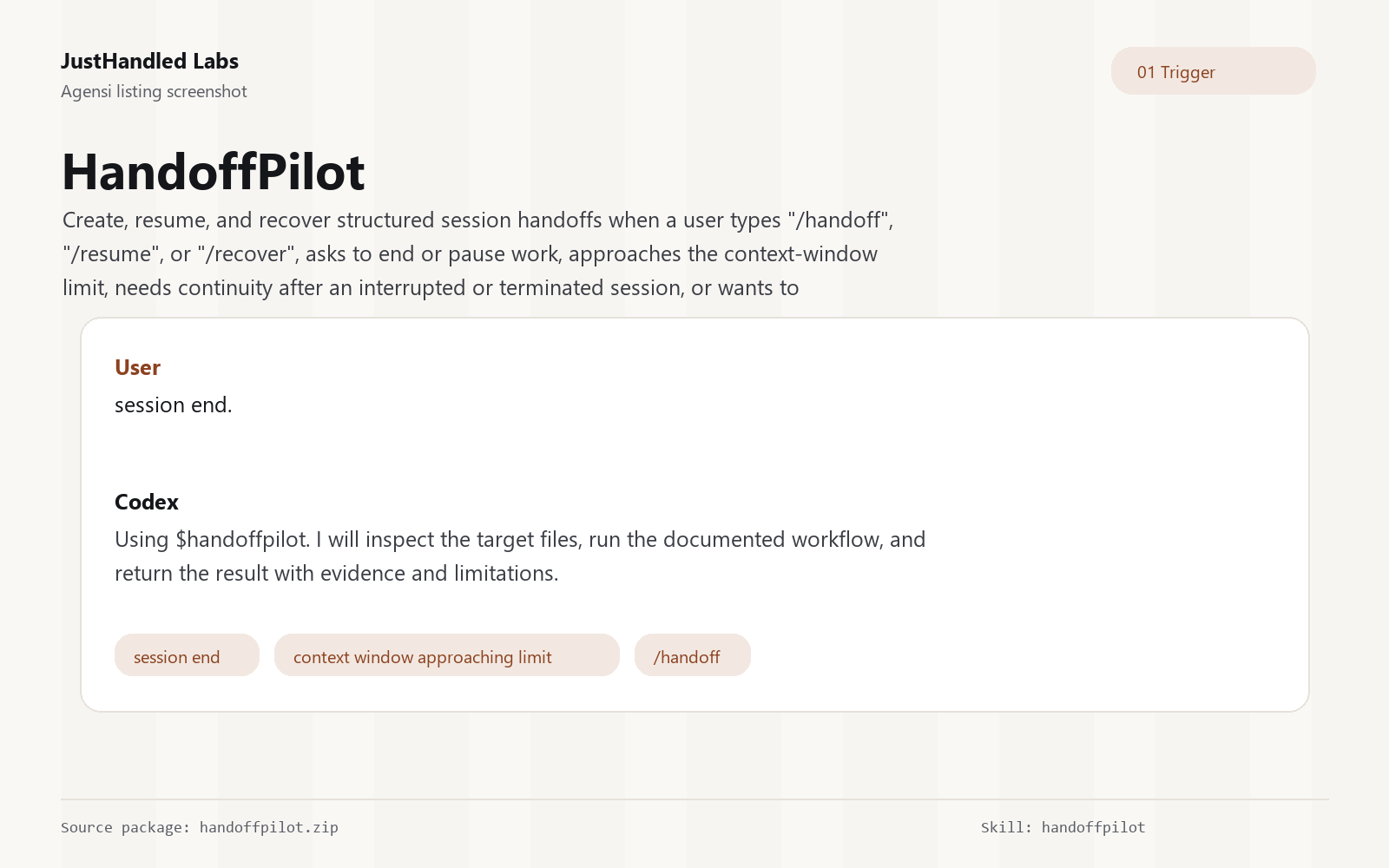 🛩️ HandoffPilot preview