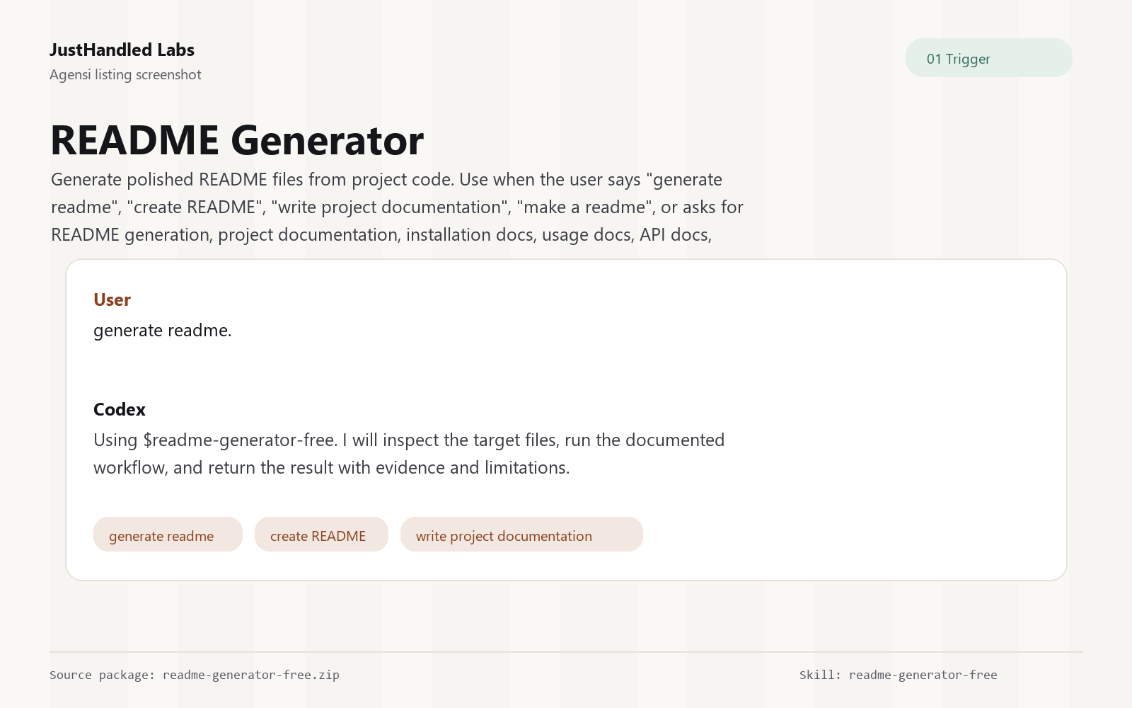 📘 README Generator preview