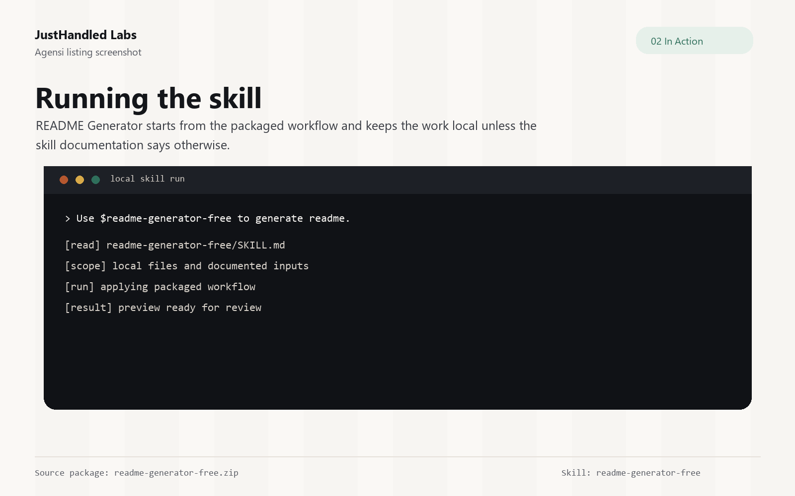 📘 README Generator screenshot 2