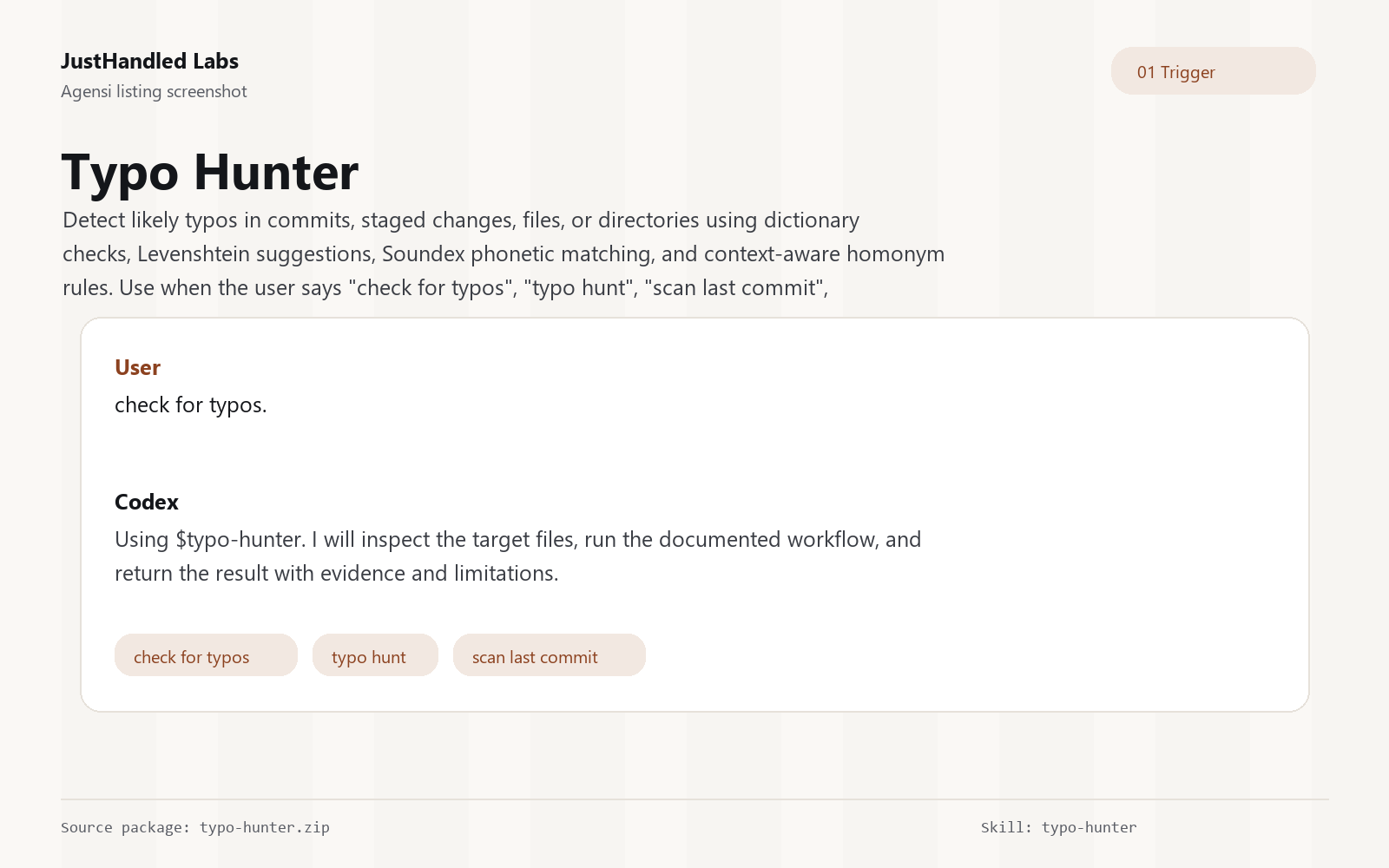 🏹 Typo Hunter preview