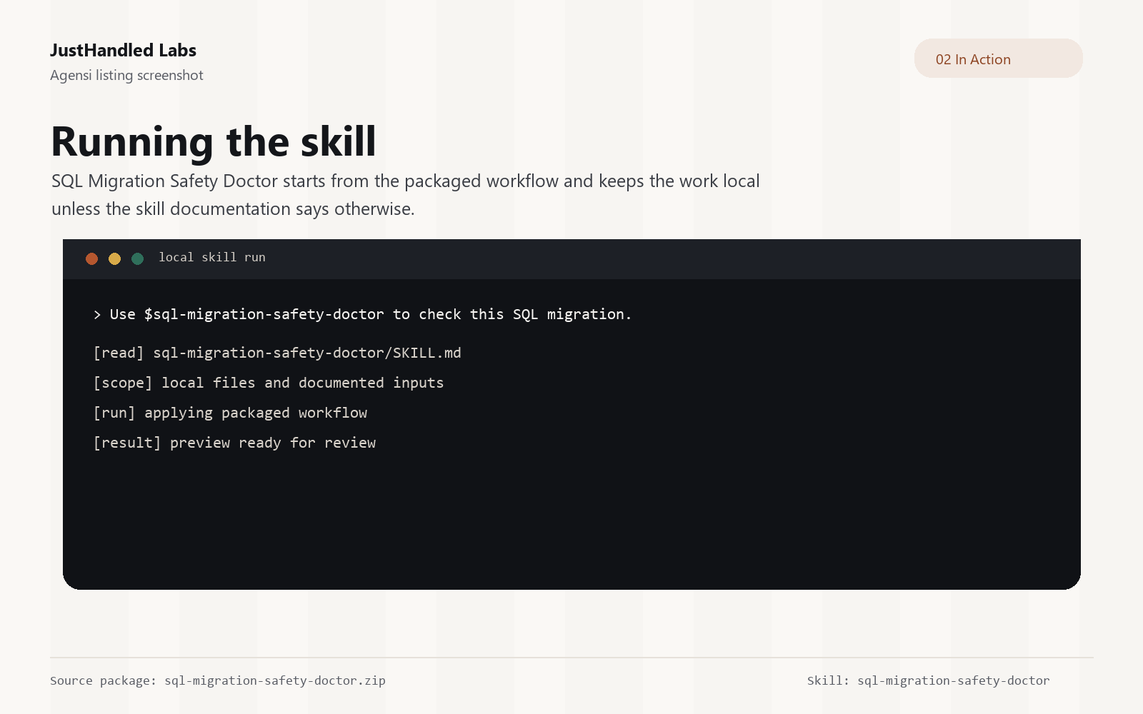 🗄️ SQL Migration Safety Doctor screenshot 2