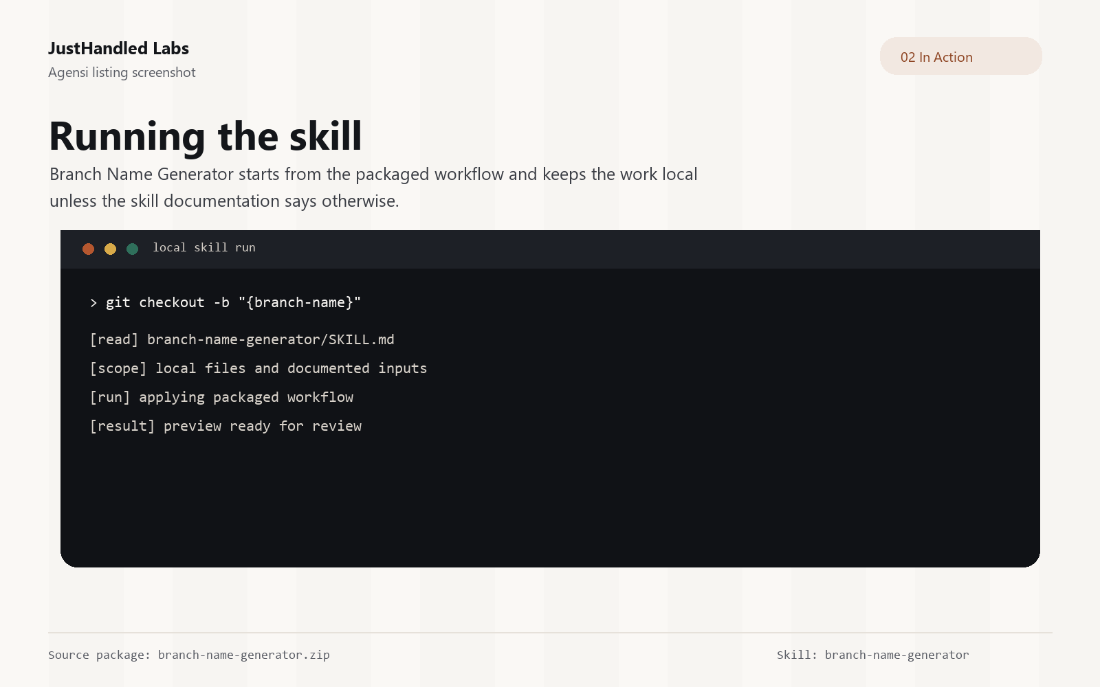 🌿 Branch Name Generator screenshot 2