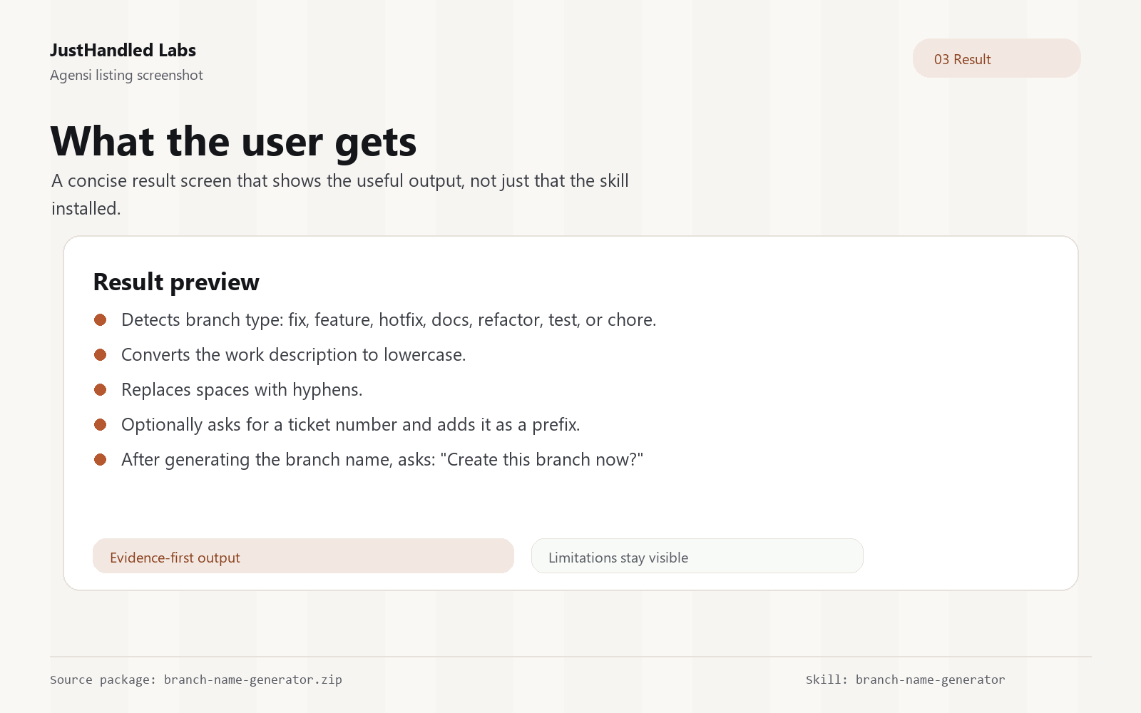 🌿 Branch Name Generator screenshot 3