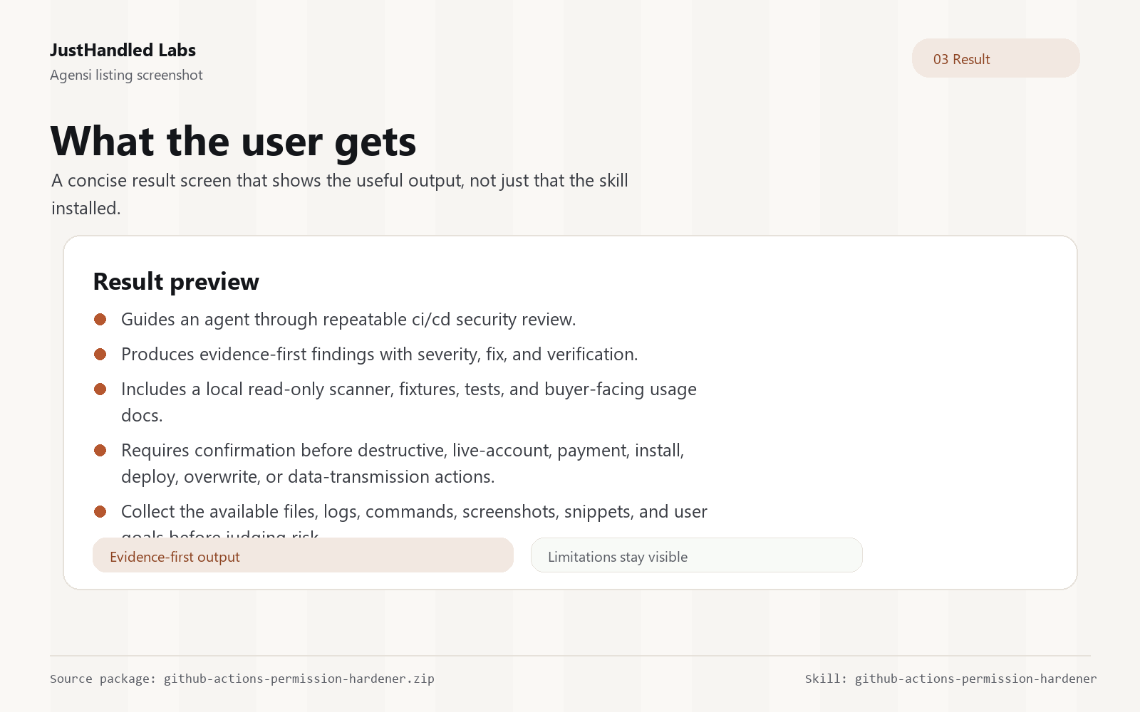 🛡️ GitHub Actions Permission Hardener screenshot 3