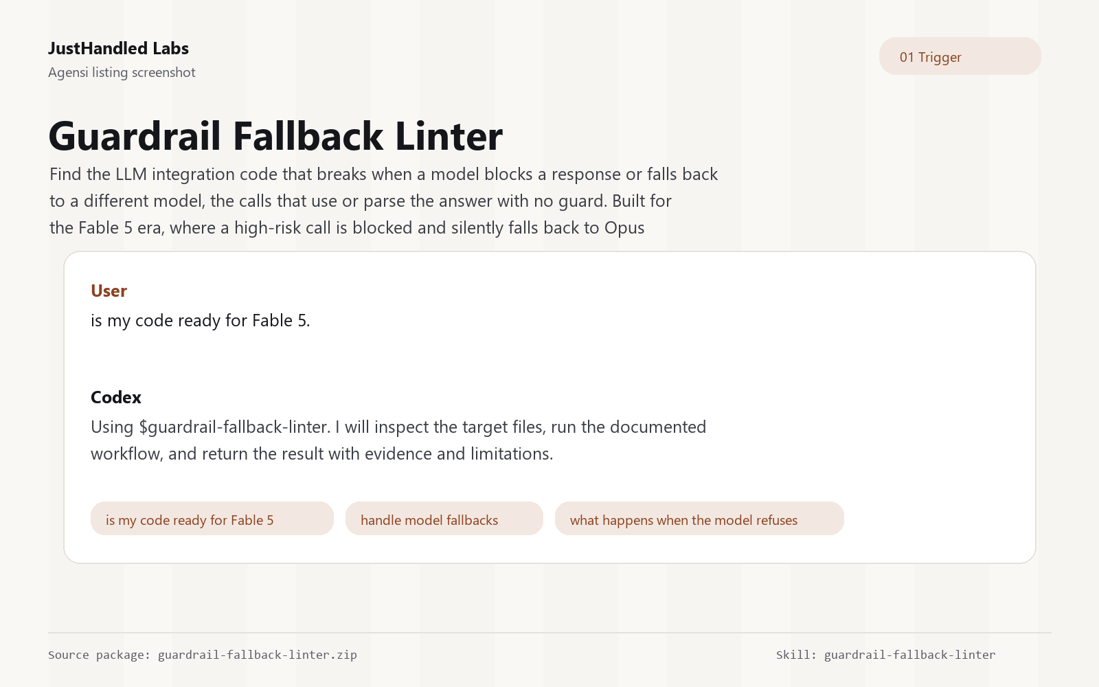 ⚔️ Guardrail Fallback Linter preview
