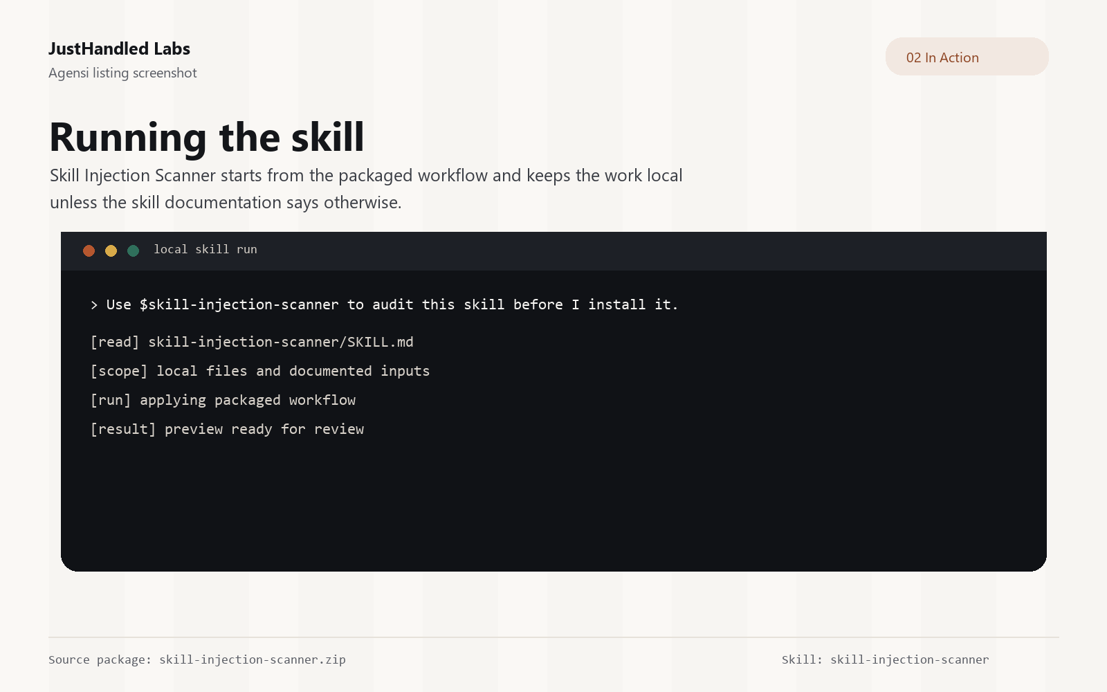 🛡️ Skill Injection Scanner screenshot 2
