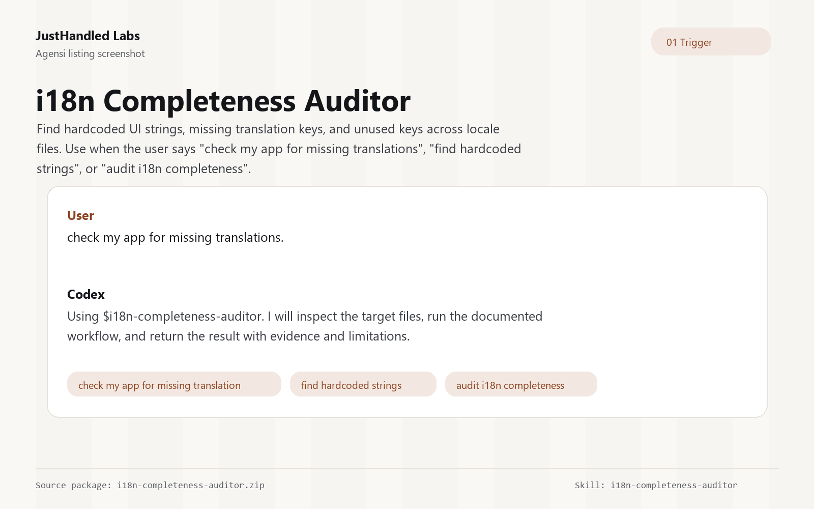 🌐 i18n Completeness Auditor preview