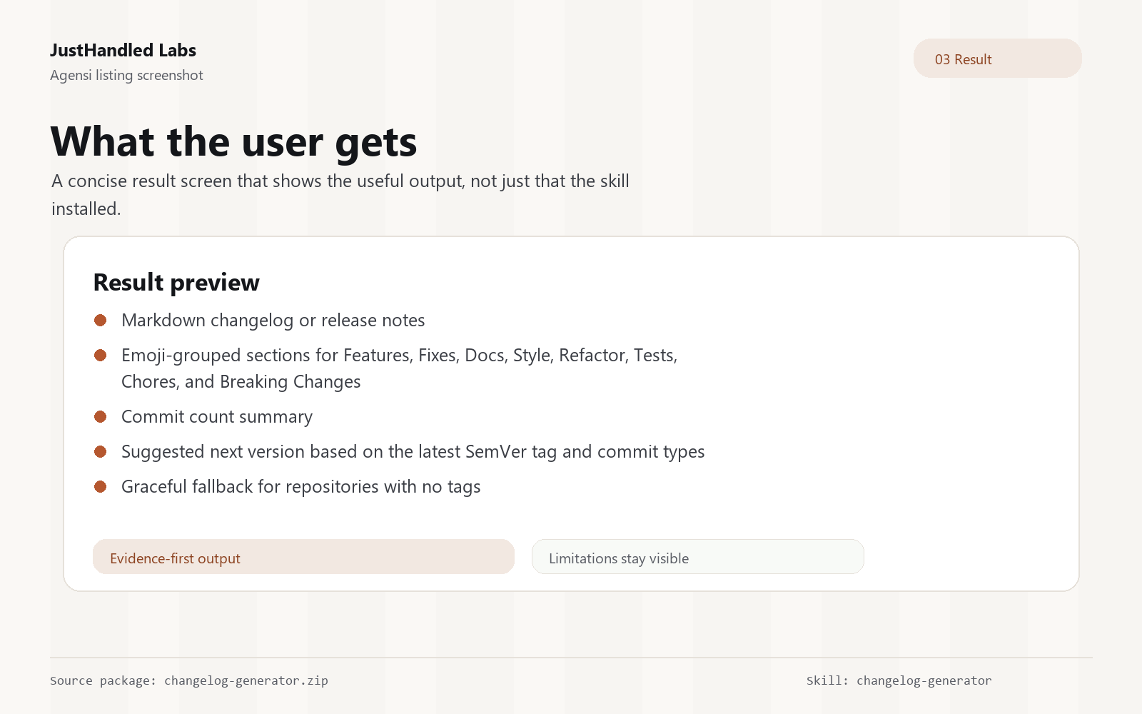 📝 Changelog Generator screenshot 3