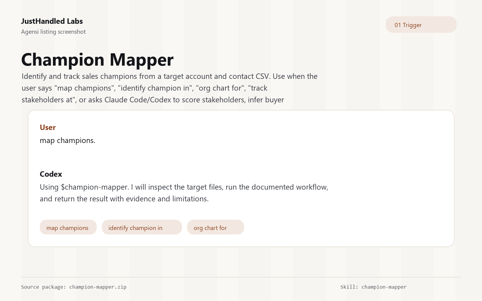 🗺️ Champion Mapper preview