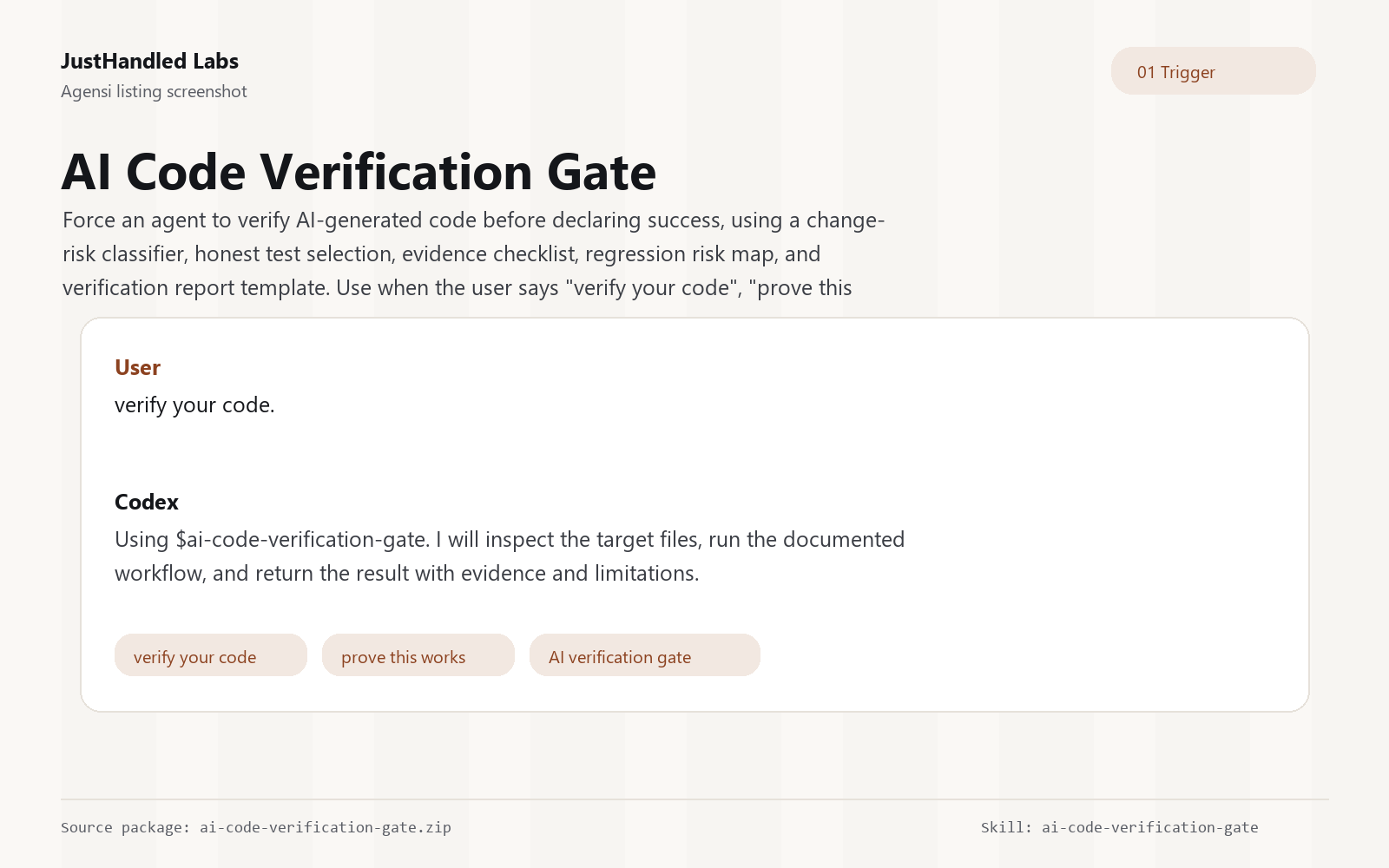 ✅ AI Code Verification Gate preview